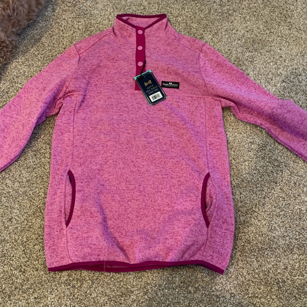 Hot pink sweatshirt